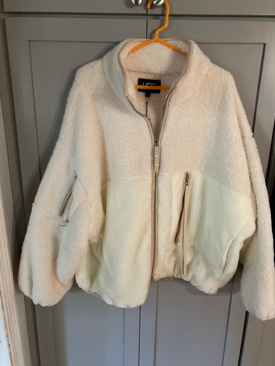 UGG Jackets & Blazers - UGG Cream Sherpa Zip Jacket